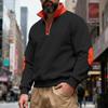 2025 New Autumn and Winter Men's Loose Stand Collar Zipper Sweatshirt