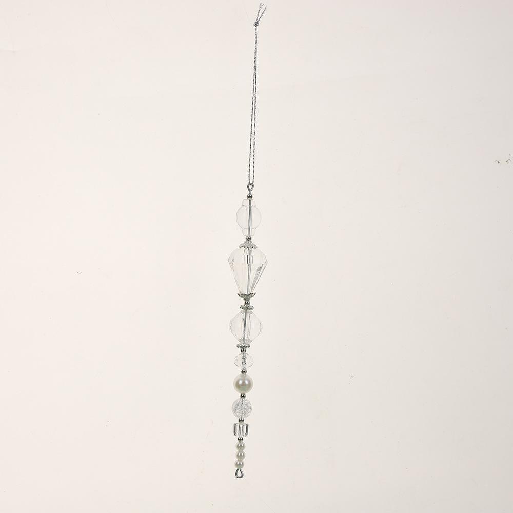Light Luxury Alien Crystal String Christmas Pendant Transparent Acrylic Hanging Window Party Decoration Model 8765