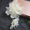 Fiore tridimensionale in tessuto con nappe Fiore in organza riutilizzabile Fiori da appendere ricamati a mano fai-da-te