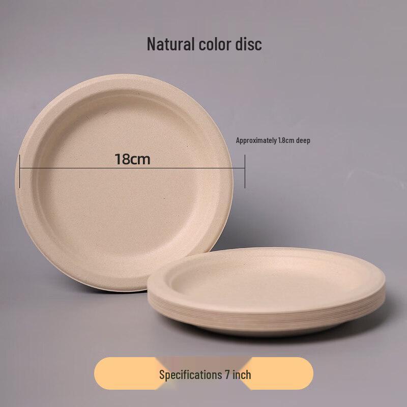 Biodegradable Wheat Straw Disposable Plates & Dishes