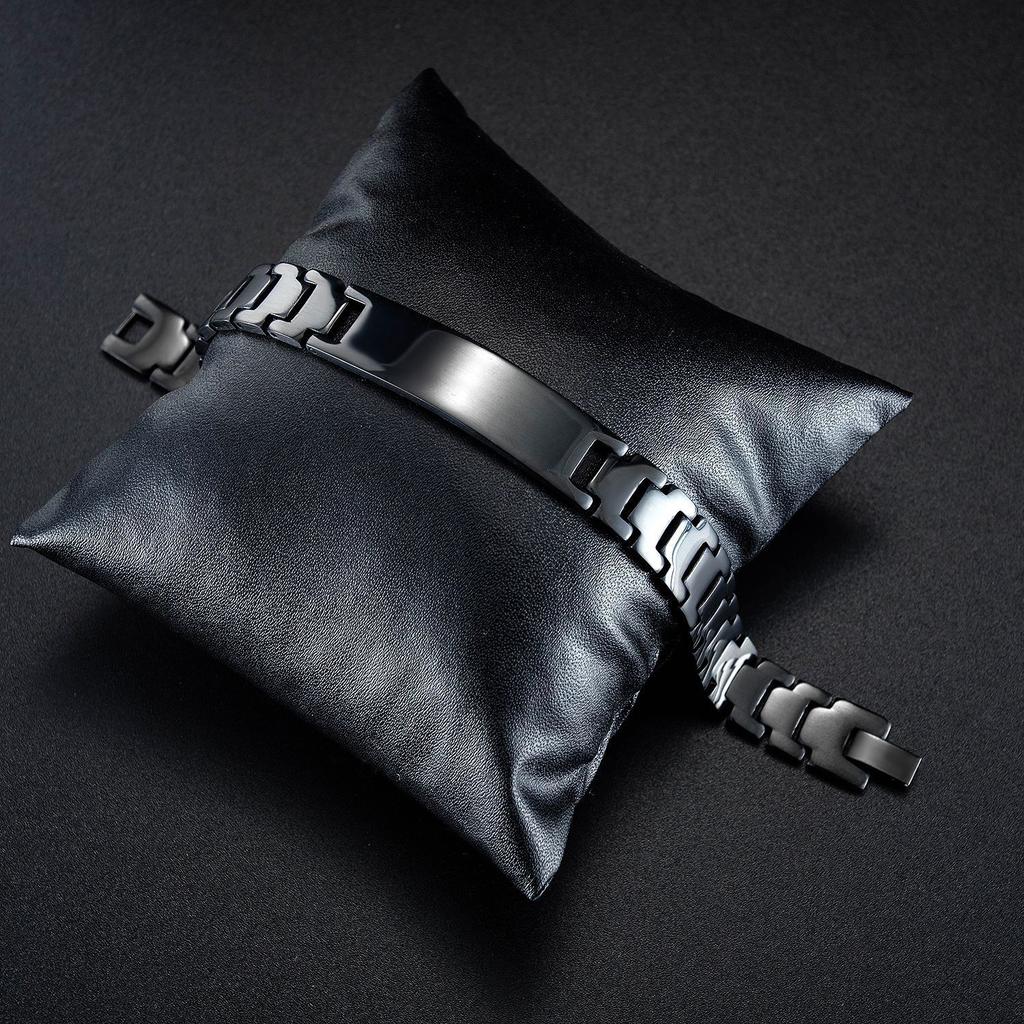 Watch Chain Fashion Simple Stainless Steel Adjustable Hand Jewelry Men'S Titanium Steel Glossy Bend Bracelet