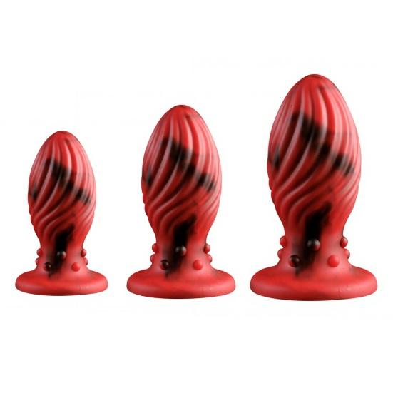 Silicone Anal Plugs for Adults, Large G-Spot Prostate Massager, Ergonomic Gradual Shape, Waterproof Body Safe Butt Plugs for Women Men
