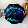 Custom Name Game Controller Theme Automatic Umbrella, Lightweight & Portable, 8 Rib, Perfect for Outdoor Travel, Birthdays, Christmas, Gifts.