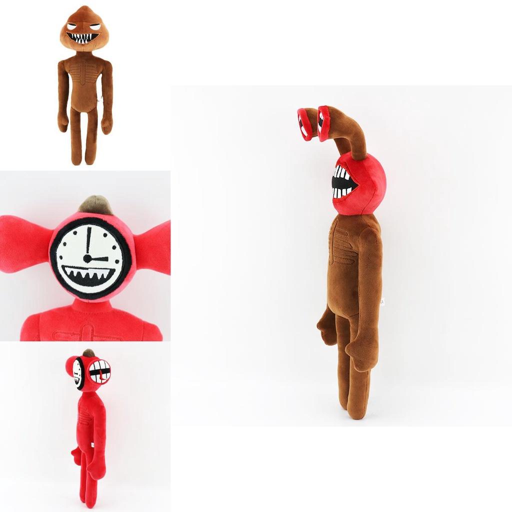 Vibrant Siren Head Horror Stuffed Doll Crafted As A Playful Big Mouth Clock Poop Monster