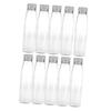 JECOMPRIS 10-Piece Empty Storage Bottles, Juice Bottles, Clear Water Bottles, Empty Juice Containers, Travel Lotion Containers, Juice Mugs, Handmade M