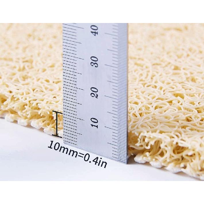 Anti Slip Shower Mat, Soft Textured Bath Mat, Easy Drain Non Slip Comfort Bathtub Mats, Quick Drying PVC Loofah Bathroom Mats, Phthalate Free (15.5"