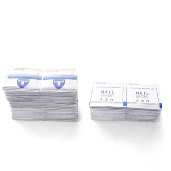 100 Pcs Quick Gel Polish Remover Bags Pads Foil Makeup Nail Art Cleaner