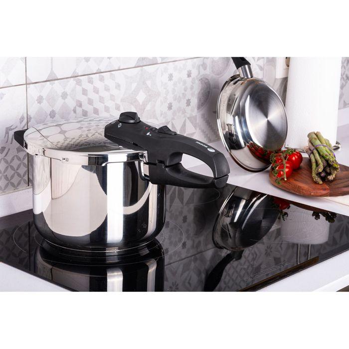 Autocuiseur 4 Litres, Induction, Acier Inoxydable 18/10, 2 Niveaux de Pression FAGOR Duo 4 Argent 802806