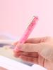 1PS MAJOHN Q2 Mini Acrylic Turning Resin Pen Thin Tip Male and Female Students with Handbook Portable Transparent Ink Pocket Pen