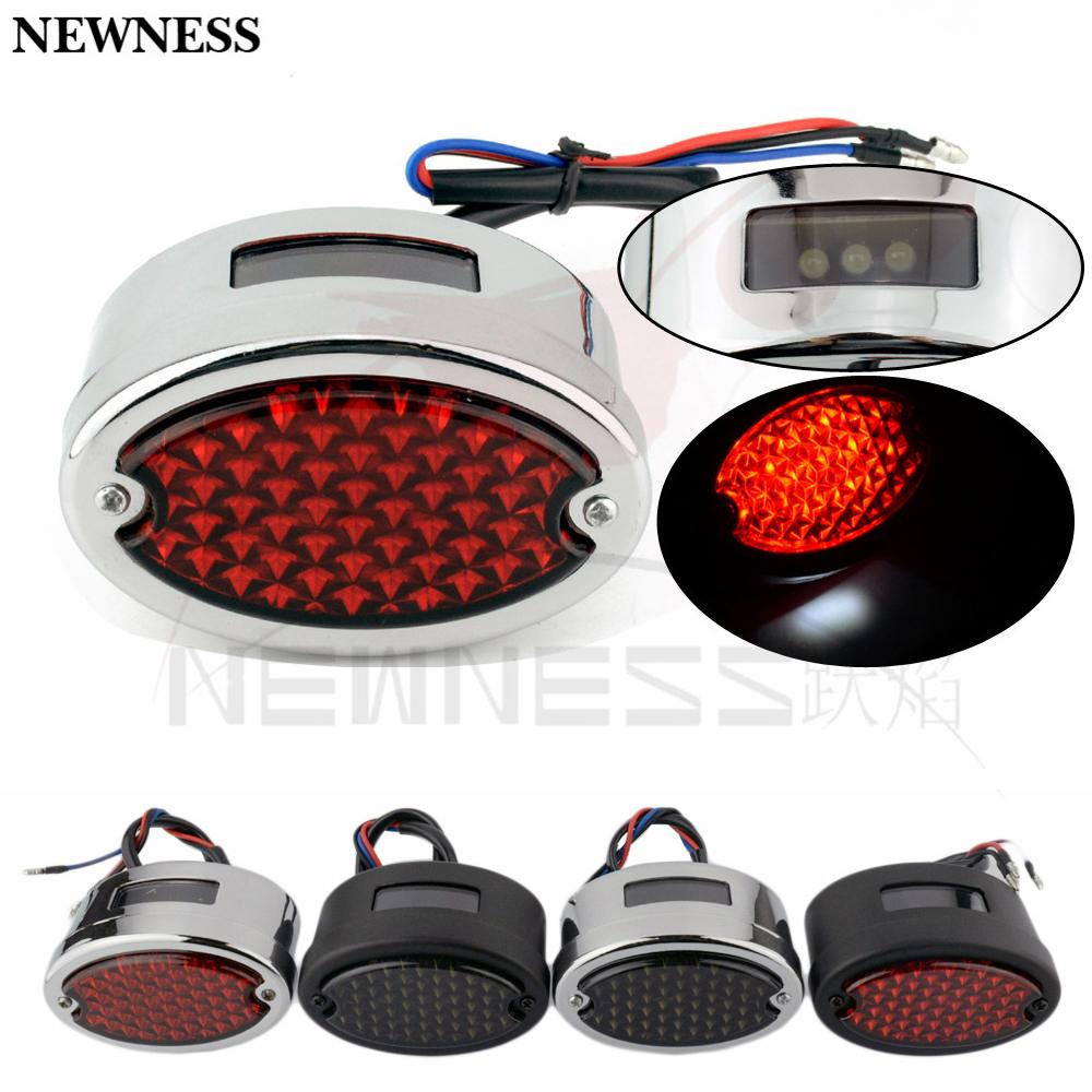 

Светодиодный задний фонарь для мотоцикла для Harley Shovelhead, стоп-сигнал на заказ для Softail Chopper Bobber, задний фонарь «кошачий глаз» сзади