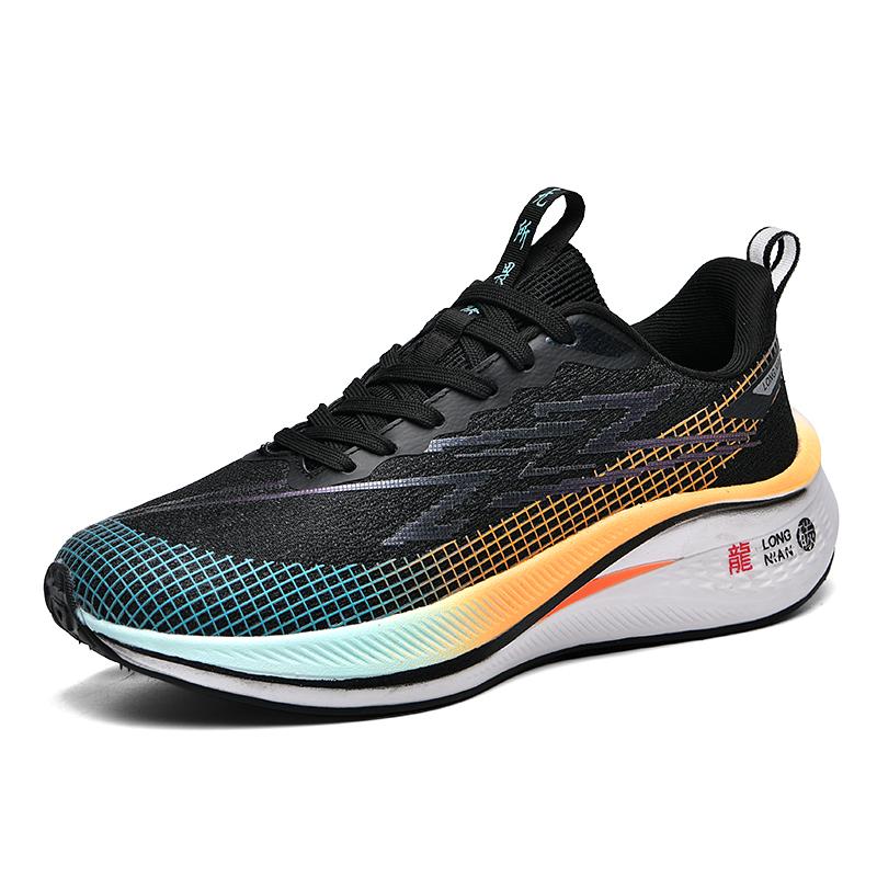 Neue professionelle Laufschuhe Carbonplatte atmungsaktive Mesh-Oberfläche Fitness weiche Sohle ultraleicht stoßdämpfend Sportschuhe