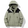 Autumn Hooded Outwear Windproof Coats Man Women Loose Zipper Drawstring Casual Coats Trendy Mountaineering Clothes