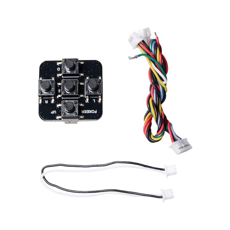 Foxeer FPV Camera Button Control Board 5 Tactile Buttons Included with Connection Wires for FPV Drone Upgrade Repair