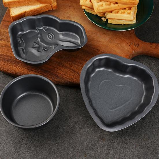 Bakplåt Djurform Non-stick Kolstål Mode Bakverk Kakform för Restaurang