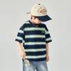 Duoduo Boys' Striped Cotton Blend T-Shirt