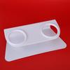 Cat ear shape Cat Feeding Bowl Transparent body Neck Protector Bowl  Puppy kitten use