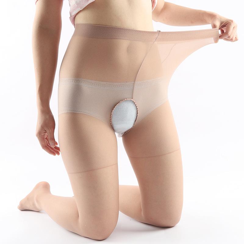 Stockings For Women Ultra-Thin Open Crotch Anti-Hook Pantyhose Transparent Seamless Sockings Ultra Elastic See-Through Underwear