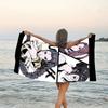 1pc KPop Demon Hunters10 Beach Towel, Beach and Seaside Swimming Pool Equipment, Fashion Pattern, Rectangular, Travel Essentials