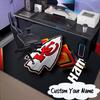 Custom Name Kansas City Chiefs Logo Rug for Living Room, Game Rooms, Office, Bedroom, Floor Mat Playful Design, Fan Gifts Christmas Decor