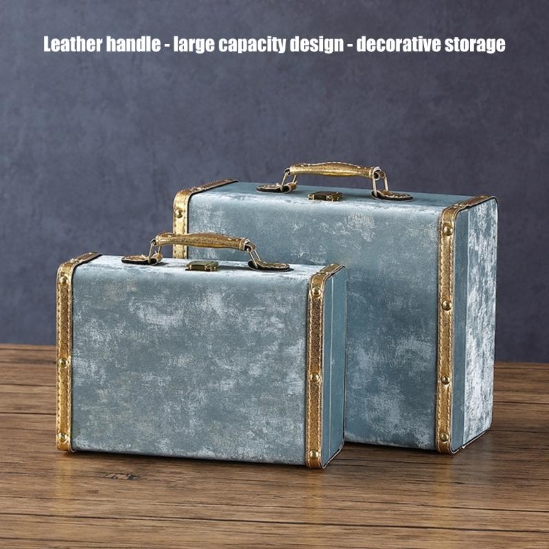 Fashionable Decorative Leather Storage Case Retro Styles Organizers for Jewelry and Storage Solution in Elegant Color
