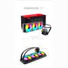 [Small Lab] COOLMOON All-in-One Liquid Cooler 360mm with Temperature Display, Infinity Mirror, ARGB LED, 5V 3-pin, Compatible with LGA17001200115X