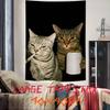Cool Fashion Funny Cool Cat Tapestry Decoration Bedroom Dormitory Background Cloth Holiday Home Party Living Room Club Tapestry
