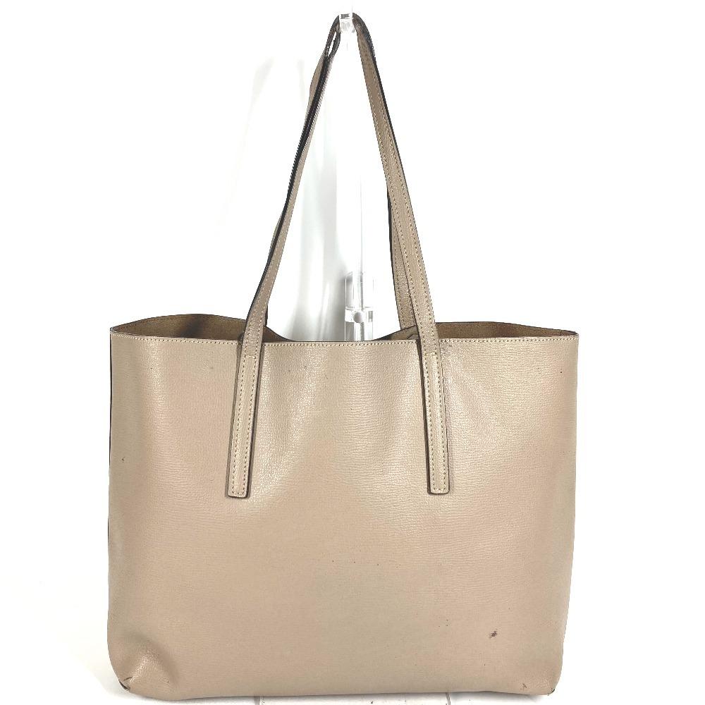 FENDI With porch Logo F-Is Bag Shoulder Bag Tote Bag Shoulder Bag Leather Beige