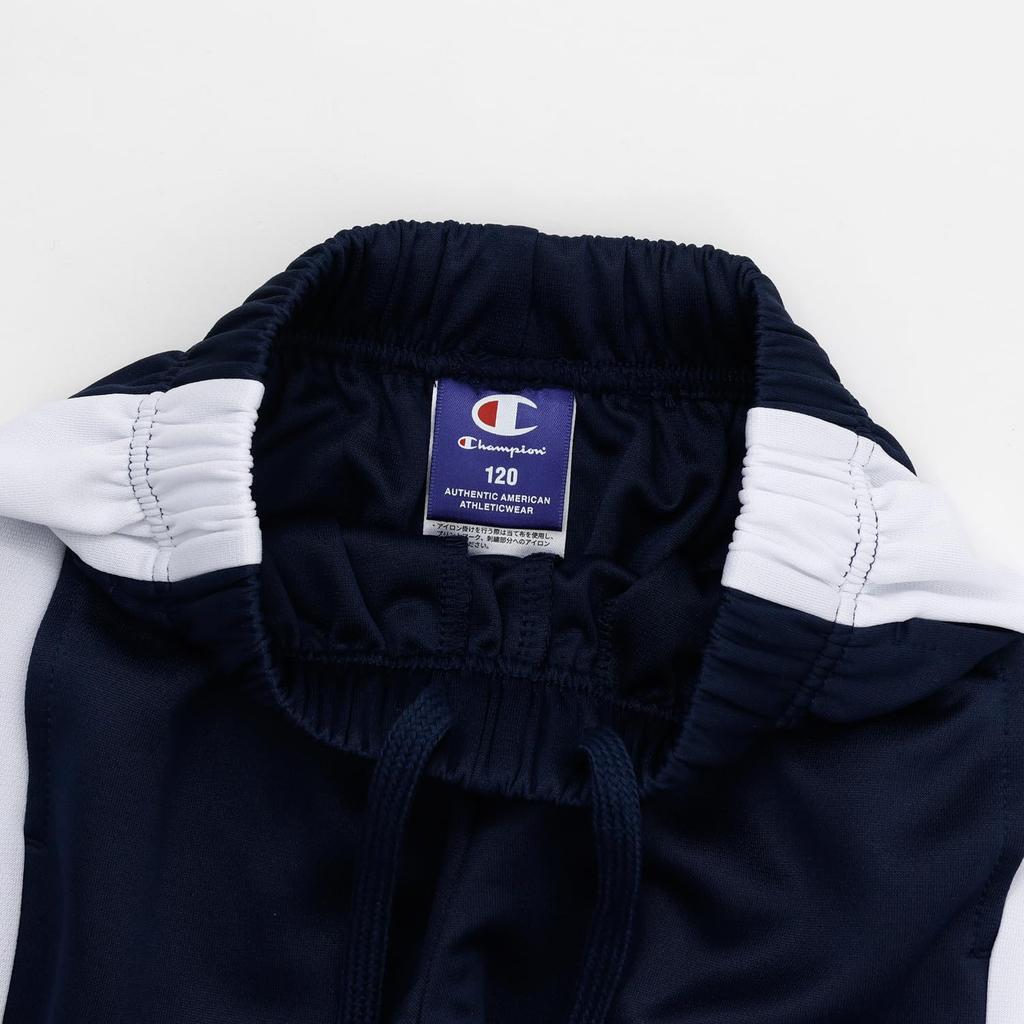 Champion Long Sleeve Jersey Top and Bottom Set of Quick Script Training Basic White Kids' 2, Drying, Logo, Suit, Sports, CK-BSW05,