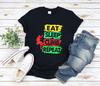 Rock Climbing and Kids Tshirt, Eat Sleep Climb Repeat, Funny Rock Climber and Kids Tshirt, Mountain Lover Gift, Rock Climbing Pun