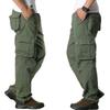 American Retro-Style Trendy Outdoor Workwear Casual Pants For Men, Loose, Durable, Straight-Cut, Multi-Pocket, Versatile Long Pants