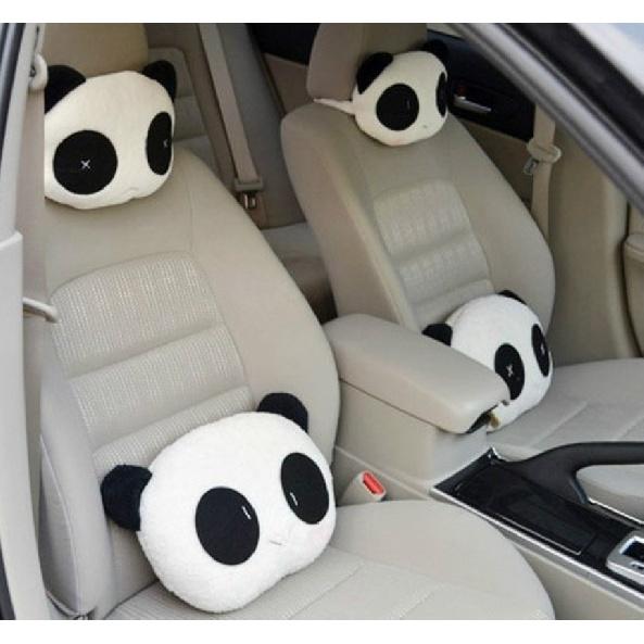 

Lovely Creative Panda Auto Автомобильный Подставка для шеи Подушка Подголовник Коврик Регулируемая подушка для защиты головы сиденья