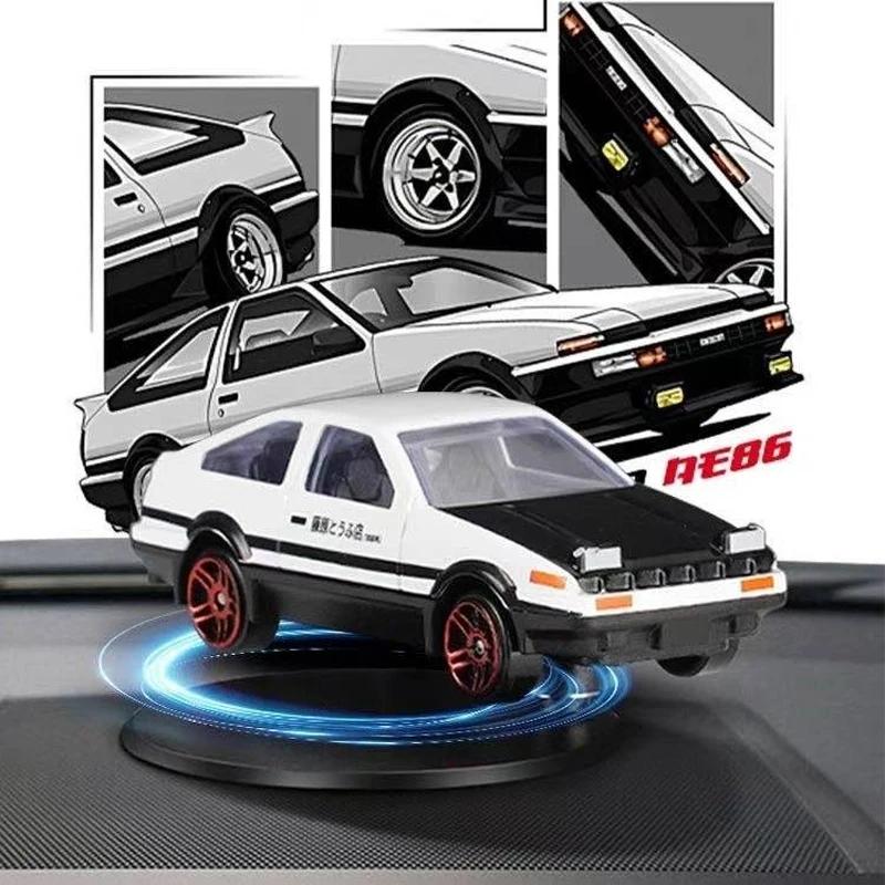 For Lightning Mcqueen Drift Rotating Ornaments Auto Dashboard Turning AE86 Model Deco Car Dashboard Ornaments
