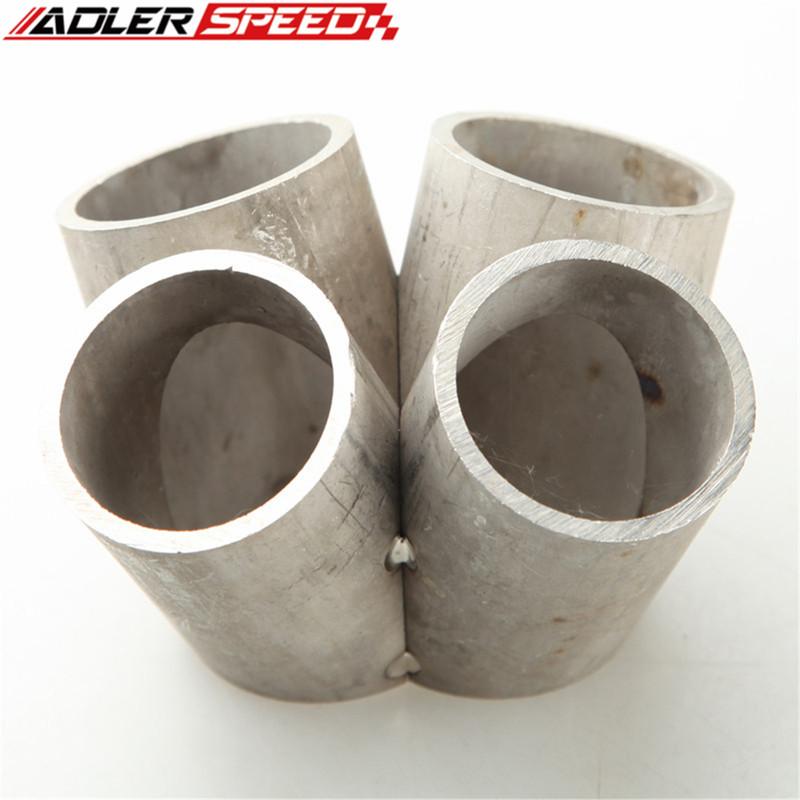 Stainless Steel 4 Cylinder Manifold Header Merge Collector Fit T3/T4 T3 T3/T4 (72mm x 48mm) Out size Turbo Inlet