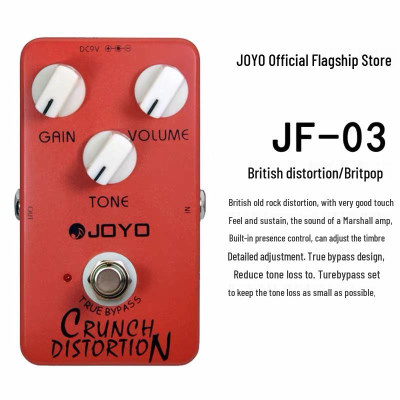 Pedal de Efeitos Overdrive & Distorção Analógico/Digital Série JF da JOYO