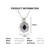 Raro Prezioso Naturale lolite Argento Sterling 925 collana ciondolo pietre preziose gioielli raffinati per Anniversario proposta regalo da donna