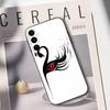 Luxury Black White Swan Phone Case Black Silicone Soft For Samsung Galaxy A73,A72,A71,A70,A53,A52,A51