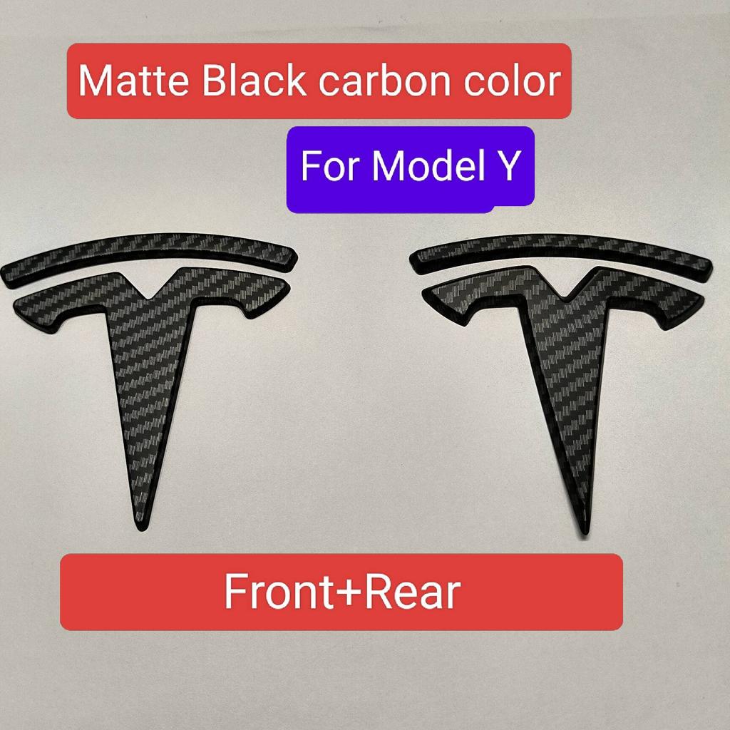ABS 1 PZ 2 PZ 3 PZ Auto Anteriore Per Tesla ModelY Model3 Copri Cofano Adesivo Emblema Styling Carrozzeria Posteriore Bagagliaio Badge Decalcomania Accessori JI3