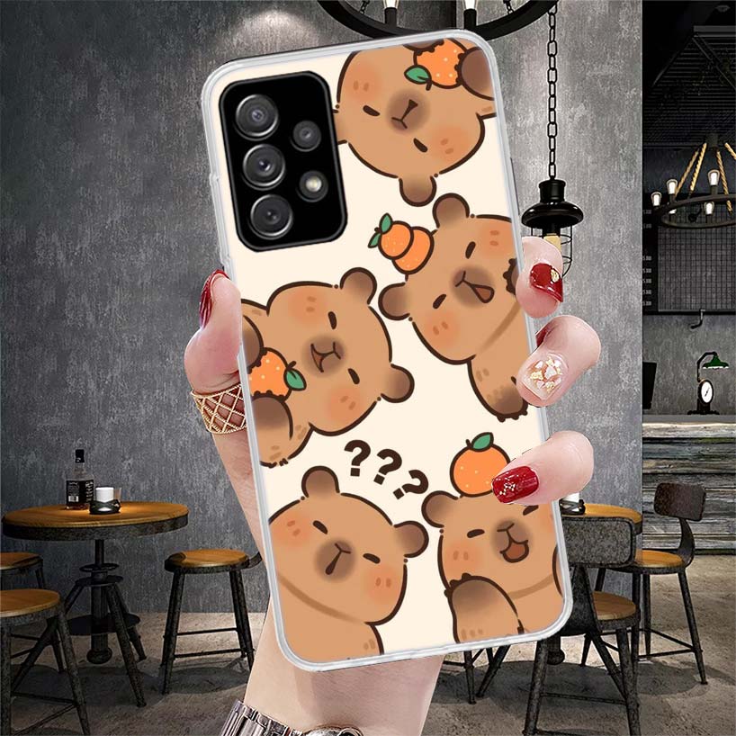 Funny Capybara Cartoon Animal Soft Phone Case For Samsung Galaxy S22 S23 S24 S25 Edge S26 Ultra S20 FE S21 Plus + Fundas Coque G