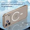 For iPhone 17 Pro Max Metal Clear Case Compatible with MagSafe Safety Lock Back Cover