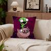 SciFi Invader Zim Cushion Cover Cushion Cover Set 4Pcs 50x50 45x45 40x40 Pillowcase Decorative Sofa Home Decor