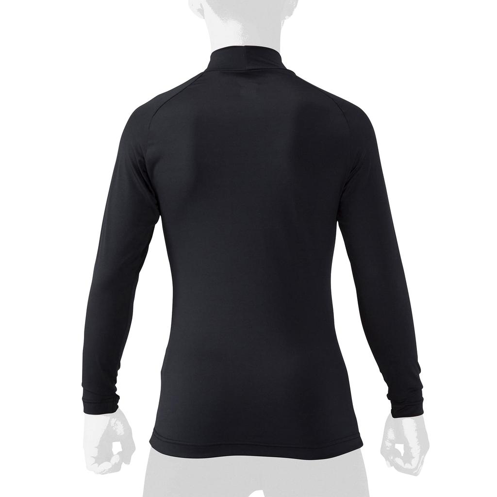 Baseball Junior Loose Fit Unisex 12JAAP50 UV Easy To SOLV Seal Black 160 [Mizuno] High-neck Long-sleeve Antibacterial, Odor-resistant, Stain-resistant