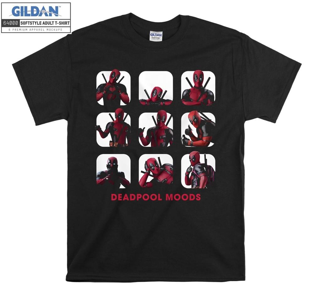 

Коробка настроений Дэдпула Забавная футболка Подарок Толстовка Футболка Мужская Женская Унисекс 6618 M