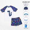 KND Boys' Cartoon Dinosaur Two-Piece Swimsuit Set
