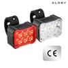 Alogy Saferide™ Lights LED Bike Light Waterproof Front and Rear Light 2 Pack