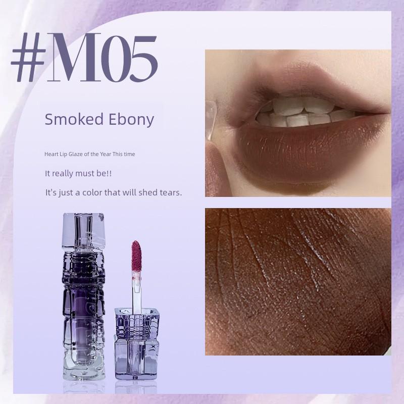 World Lip Mist Lip Lacquer Lipstick Matte Velvet Dudu Lip Gloss Lip Gloss Gray Pink Female Student Party Parity Niche Style