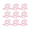 100 Stück Kaninchenförmige Büroklammern Rosa/Rot/Grün 27*25mm Kaninchenförmige Büroklammer Kunststoffbeschichteter Metallbügel Dekorativ