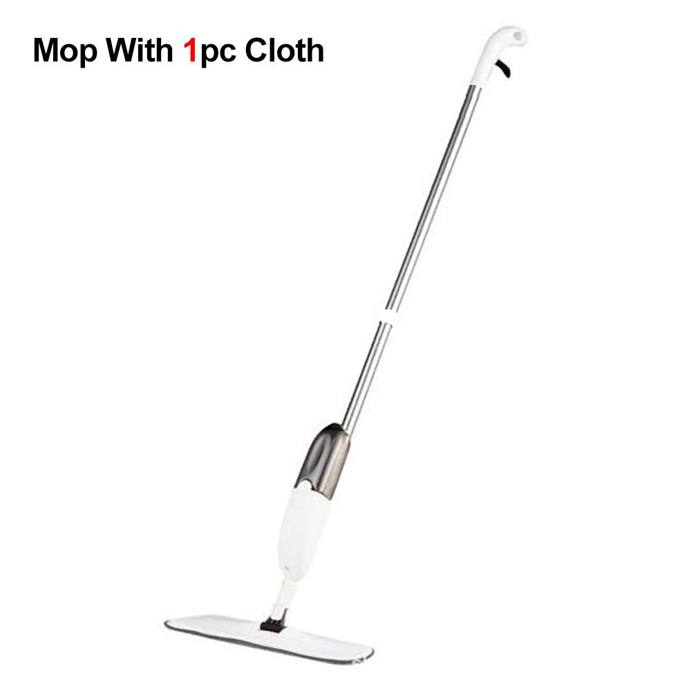 New Large Household Spray Mop With Replaceable Microfiber Pad For Wet And Dry Cleaning Microfiber Pads Rotatin… More