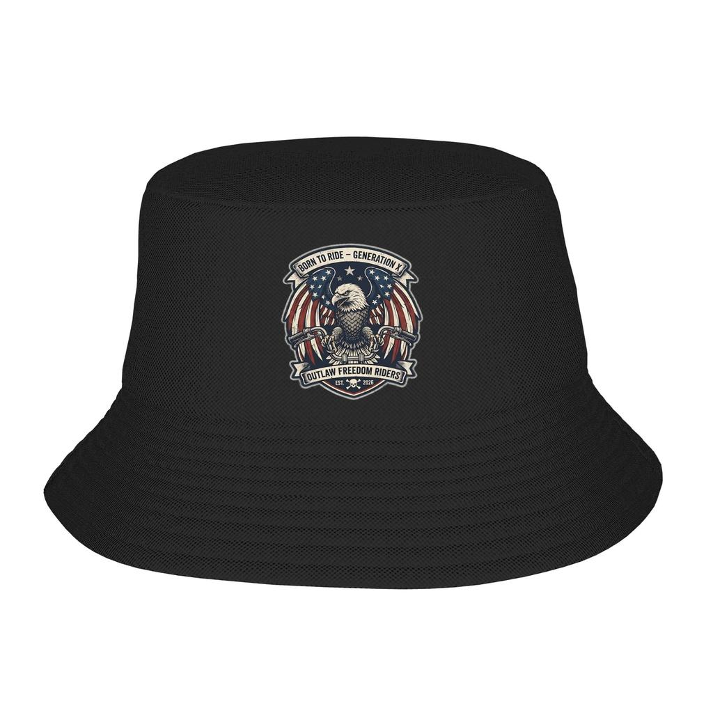 Unisex Harajuku Iraq Flag Bucket Hats Accessories Bob Hats For Vocation Getaway Headwear Lightweight