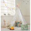 Neues Tipi-Zelt für Kinder Spielzelt Teepee Haus Wigwam Zimmer Kinderzelt Spielhaus Dreieckiges Teepee Leinwand Schlafkupel