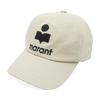 Isabel Marant Tyrone Logo Cap Ecru Black CQ001XFB A3C05A ECBK